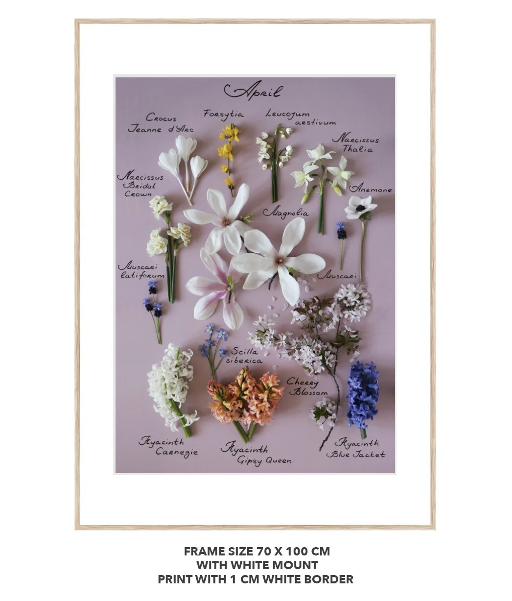 flowerページ APRIL FLOWERS BOTANICAL ART PRINT — LONDON BLOOMS
